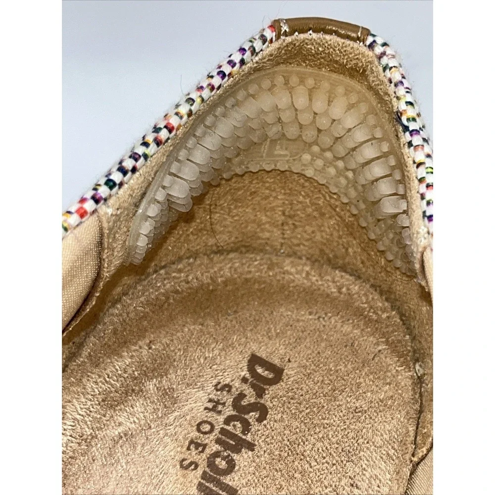 Dr. Scholl's Sunray Espadrille‎ Slip-On Shoes Women 10 Fabric Coastal Rainbow